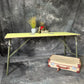 Wooden Folding Trestle Table Rustic Vintage Industrial Heavy Duty Home Reclaimed
