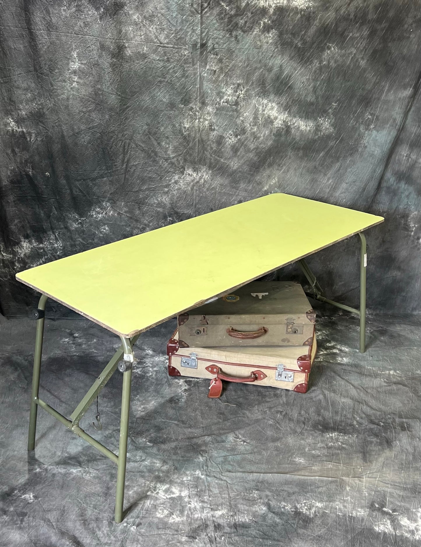 Wooden Folding Trestle Table Rustic Vintage Industrial Heavy Duty Home Reclaimed