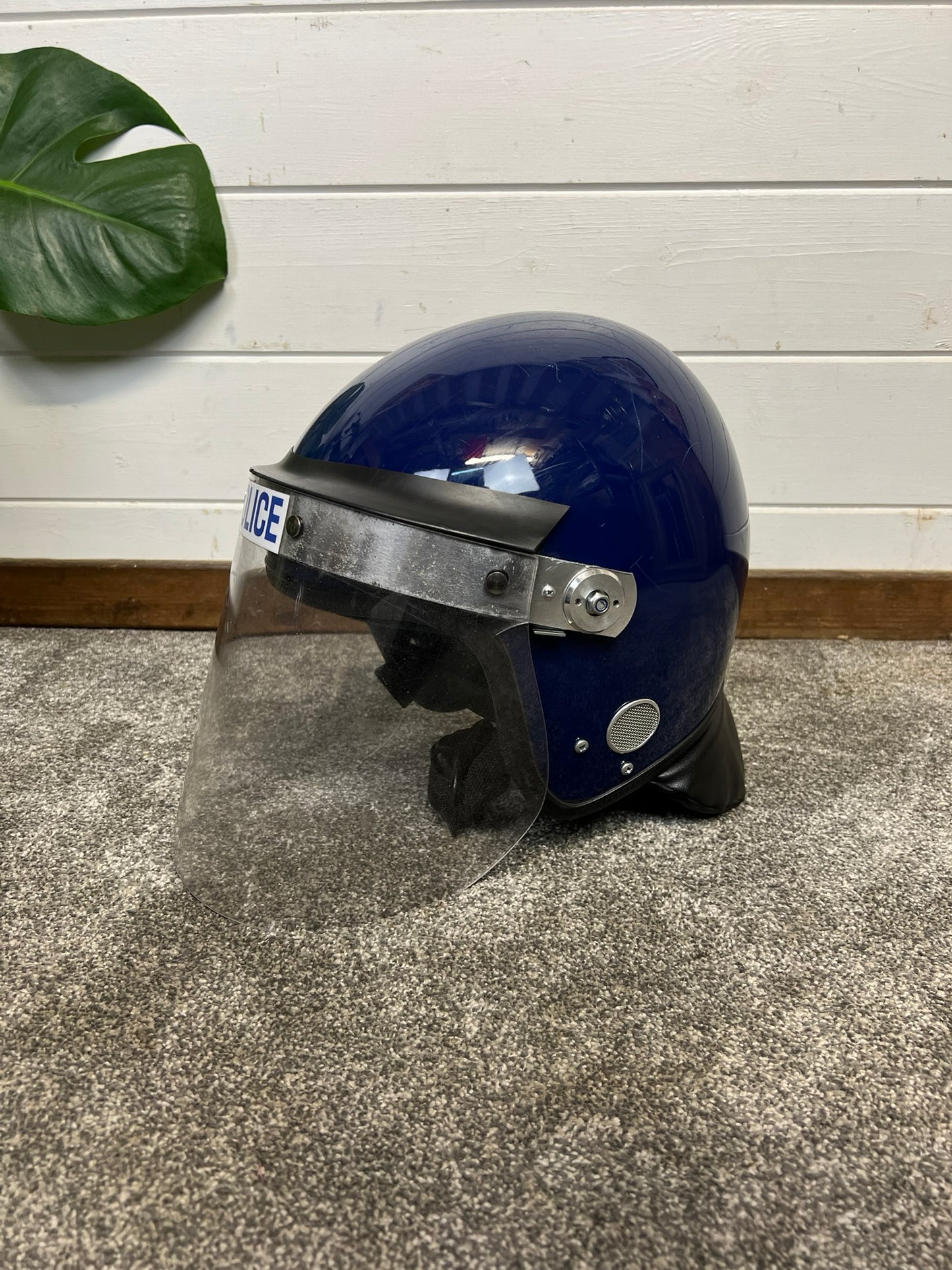 Ex Police Riot Helmet Genuine Obsolete 60-61cm Collectible Theatre Display Prop