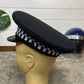 Ex Police Black Peak Cap 57cm Genuine Issue Chauffeur Fancy Dress Film Prop Collectible