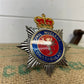 Civil Nuclear Constabulary Rare Obsolete Enamel Bobby Helmet Badge Plate Queens Crown