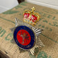 Civil Nuclear Constabulary Rare Obsolete Enamel Bobby Helmet Badge Plate Queens Crown