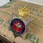 Civil Nuclear Constabulary Obsolete Enamel Bobby Helmet Badge Plate Rare Gold Queens Crown