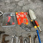 Job Lot of Old Garage Tools Vintage Rustic Spanners Hand Drill Screwdrivers etc.