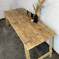 Rustic Wooden Trestle Table Top Reclaimed Industrial Farmhouse Dining Garden