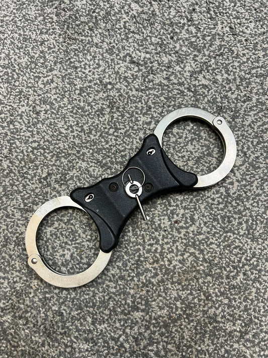 Police Hiatt Handcuffs Genuine Cuffs With Key Security Collectible Memorabilia Restraint