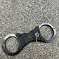 Rare Military Police Black Handcuffs Genuine Hiatt Cuffs With Key NSN Collectible Memorabilia