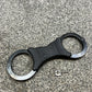 Rare Military Police Black Handcuffs Genuine Hiatt Cuffs With Key NSN Collectible Memorabilia