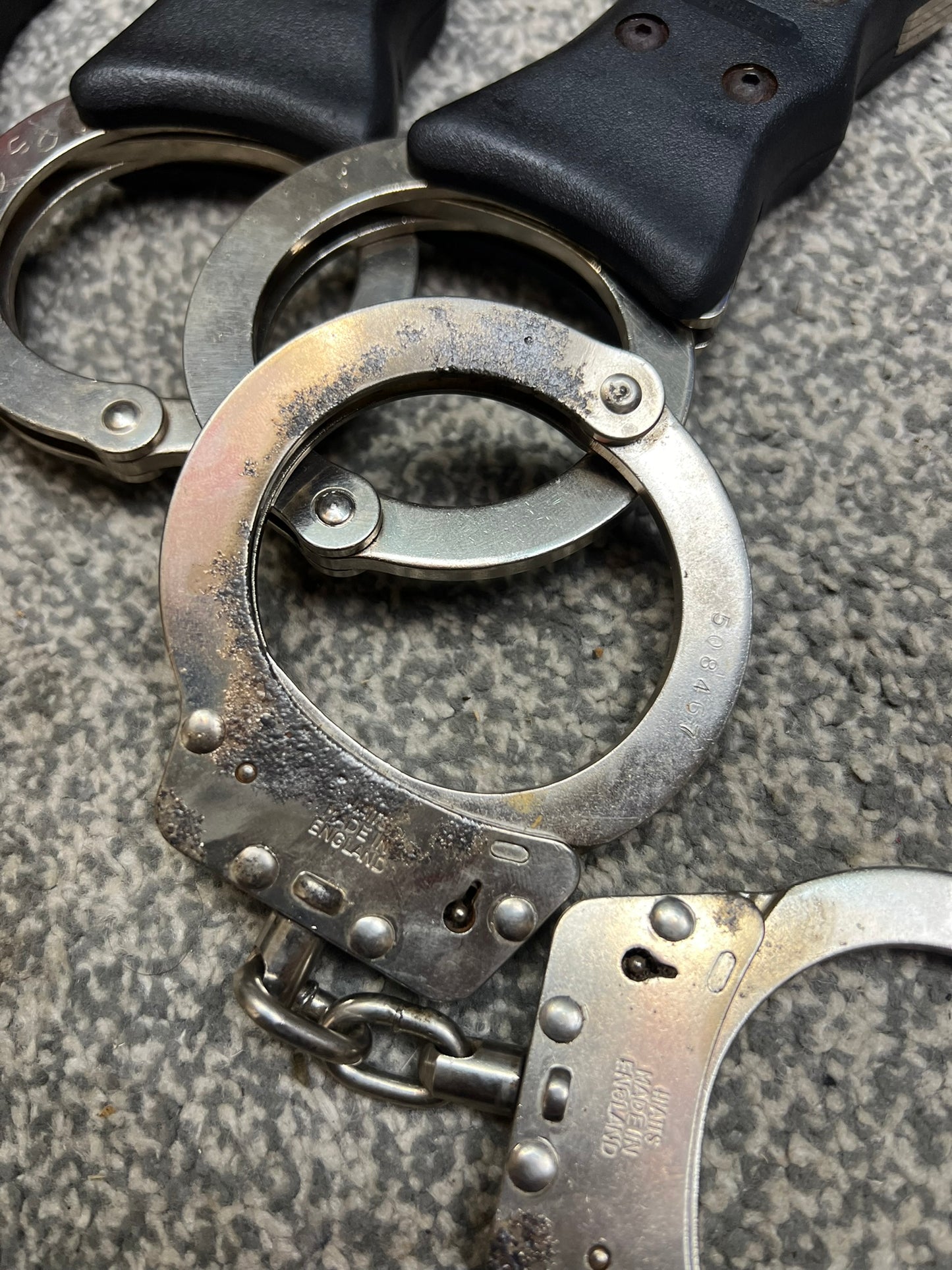 Ex Police Hiatt Chain Link Handcuffs G2