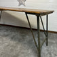 Vintage Wooden Folding Trestle Table Rustic Industrial Farmhouse Dining Desk Garden Catering Market Stall