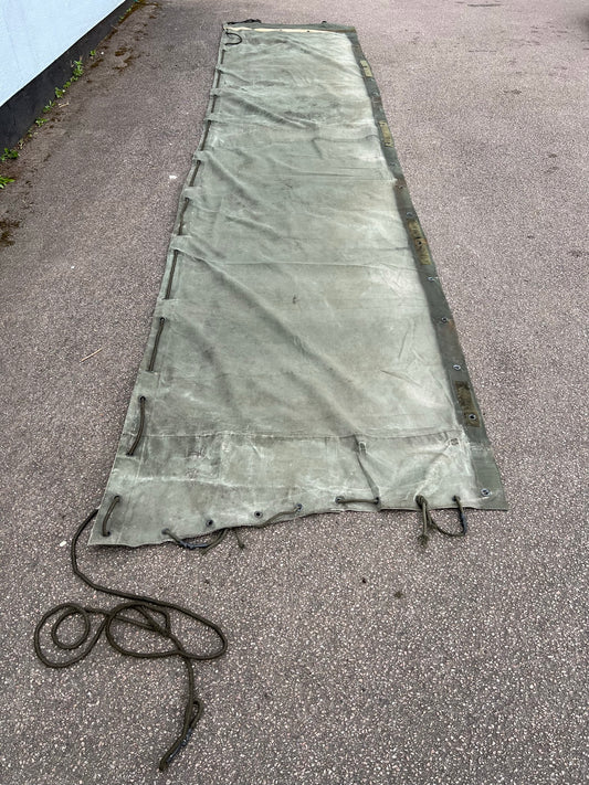 Genuine Military Thick Canvas Sheet 5.2m x 1.2m Army Lorry Side Fabric