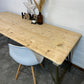 Vintage Wooden Folding Trestle Table Rustic Industrial Farmhouse Dining Garden Catering Market Stall