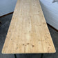 Vintage Wooden Folding Trestle Table Rustic Industrial Farmhouse Dining Garden Catering Market Stall