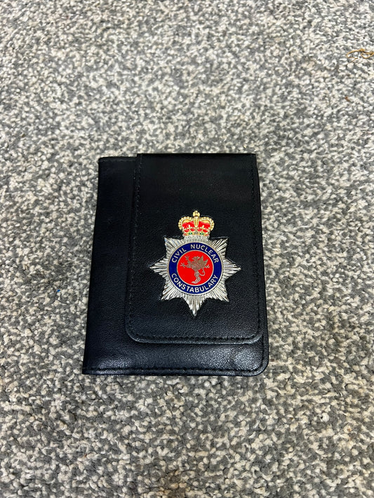 RARE Civil Nuclear Constabulary Obsolete Warrant Wallet Enamel Badge Collectible Memorabilia