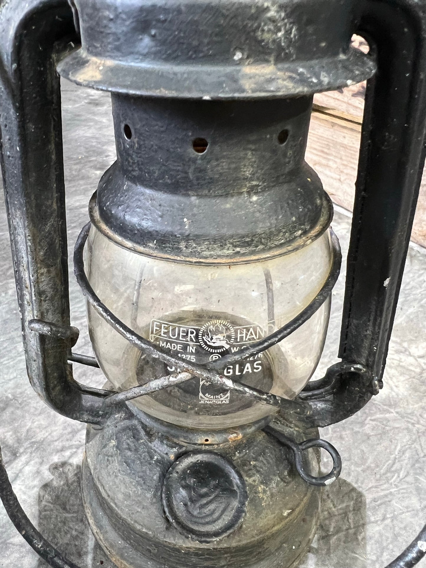 Vintage German Feuerhand Paraffin Oil Lantern Lamp Rustic Home Farmhouse Boho Decor