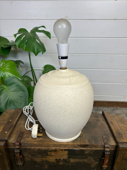 Large Ceramic Stone Effect Table Lamp Vintage Style Home Decor