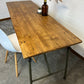 Vintage Wooden Folding Trestle Table Rustic Industrial Farmhouse Dining Desk Garden Catering Market Stall