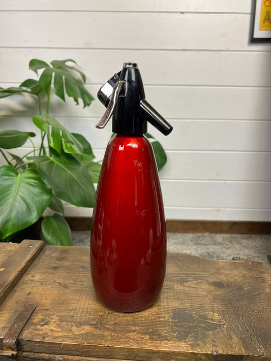 Vintage BOC Sparklets 60's 70's Red Soda Syphon