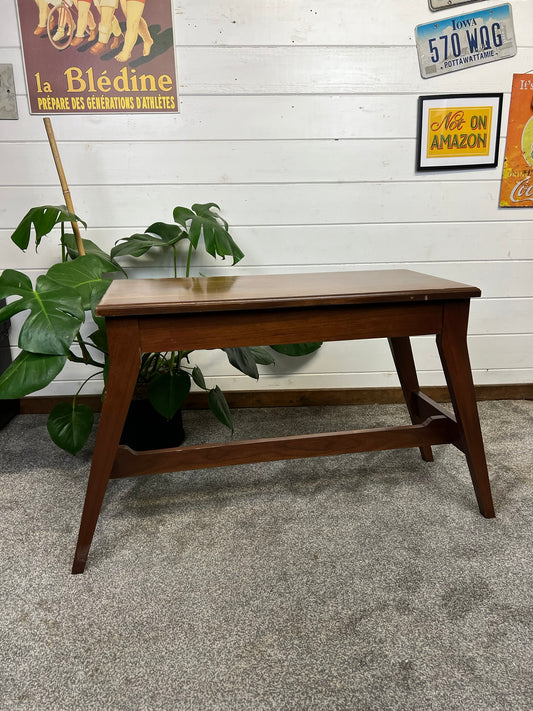 Vintage Duet Piano Stool Mid Century Modern Window Seat With Storage