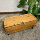 Vintage Rustic Wooden Box Side Table Storage Reclaimed Chest Cottage Farmhouse Coffee Table