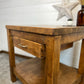 Rustic Reclaimed Large Oak Top Console Side Table Vintage Farmhouse Kitchen Island