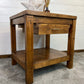 Rustic Reclaimed Large Oak Top Console Side Table Vintage Farmhouse Kitchen Island