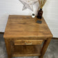 Rustic Reclaimed Large Oak Top Console Side Table Vintage Farmhouse Kitchen Island