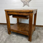 Rustic Reclaimed Large Oak Top Console Side Table Vintage Farmhouse Kitchen Island