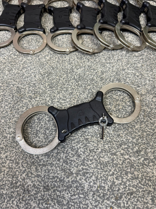 Ex Police TCH Handcuffs Genuine Cuffs With Key Security Collectible Memorabilia Restraint