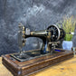 Vintage Frister & Rossmann Sewing Machine Dates 1909 Hand Crank With Wooden Case