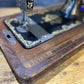 Vintage Frister & Rossmann Sewing Machine Dates 1909 Hand Crank With Wooden Case