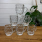 6x French Dimpled Half Pint Beer Glass Job Lot Tavern Pub Bar Beer Tankard