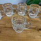 6x French Dimpled Half Pint Beer Glass Job Lot Tavern Pub Bar Beer Tankard