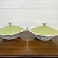 2x Vintage Johnson Bros Snowhite Vegetable Serving Bowl With Lid Serving Dish