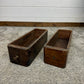 2x Vintage Singer Sewing Machine Drawers Wooden Tool Storage Rustic Display Tray