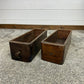 2x Vintage Singer Sewing Machine Drawers Wooden Tool Storage Rustic Display Tray