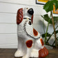 Vintage Staffordshire Pottery King Charles Spaniel Dog Figurine Ornament