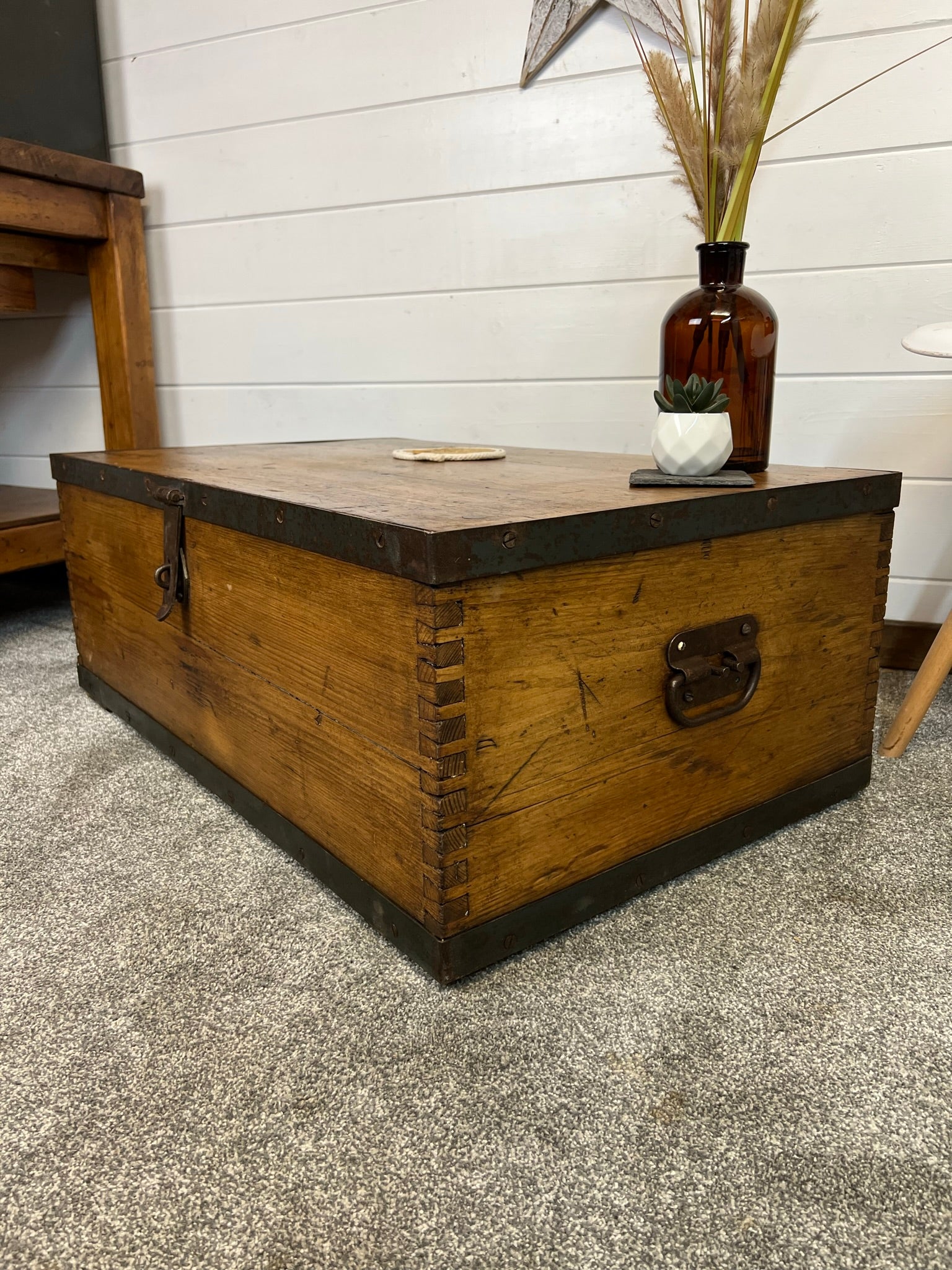 Farmhouse storage outlet trunk