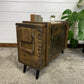 Vintage Wooden Ammo Chest Side Table Quirky Rustic Industrial Home Coffee Table