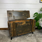 Vintage Wooden Ammo Chest Side Table Quirky Rustic Industrial Home Coffee Table