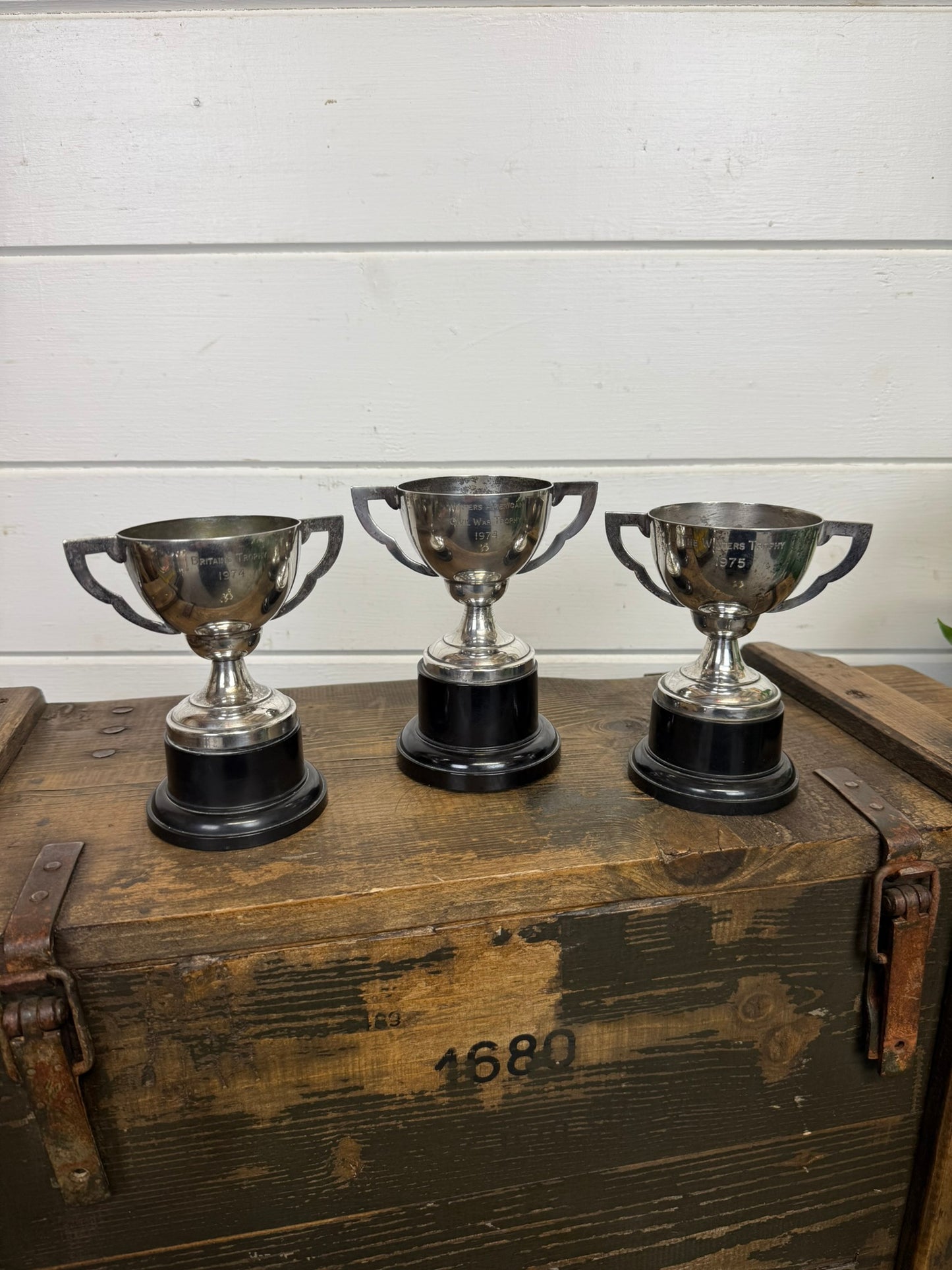 3x Vintage Trophy Job Lot 1970's Trophies