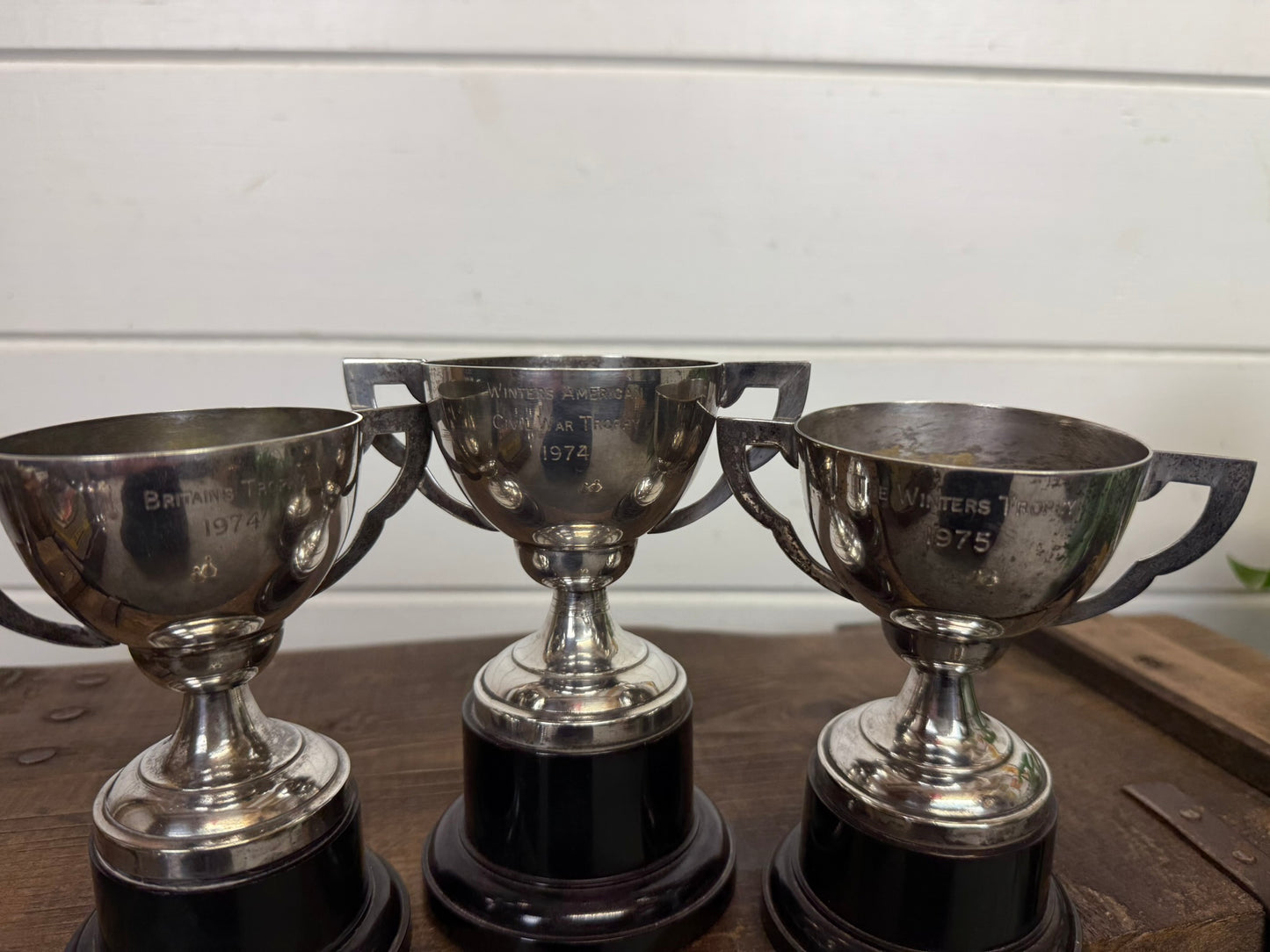 3x Vintage Trophy Job Lot 1970's Trophies