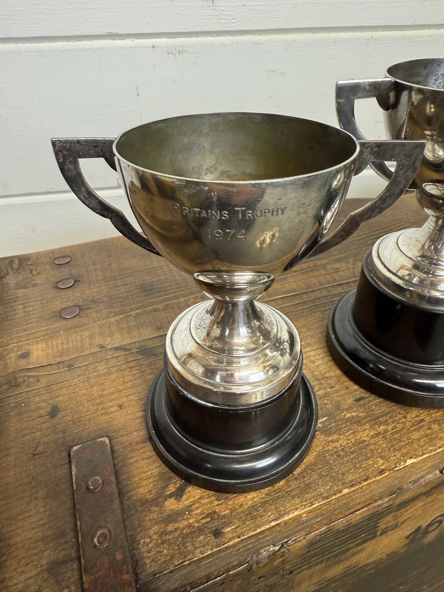 3x Vintage Trophy Job Lot 1970's Trophies