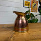 Vintage Copper & Brass Peerage Jug Pitcher Rustic Boho Art Deco