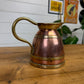 Vintage Copper & Brass Peerage Jug Pitcher Rustic Boho Art Deco