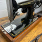 Vintage Singer Sewing Machine 201K Dates 1949 With Wooden Case - Working