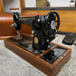 Vintage Singer Sewing Machine 201K Dates 1949 With Wooden Case - Working
