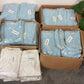 126x Polo Shirts T-Shirt Job Lot Blue/White Wholesale Resale Printing Car Boot Stock