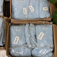 126x Polo Shirts T-Shirt Job Lot Blue/White Wholesale Resale Printing Car Boot Stock