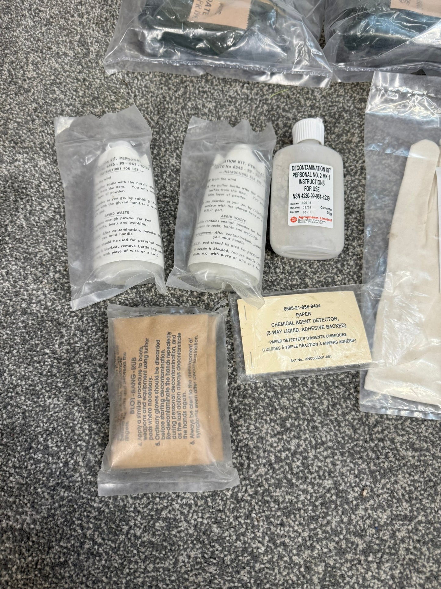 Ex Military NBC Job Lot Suit Gloves Boots British Army